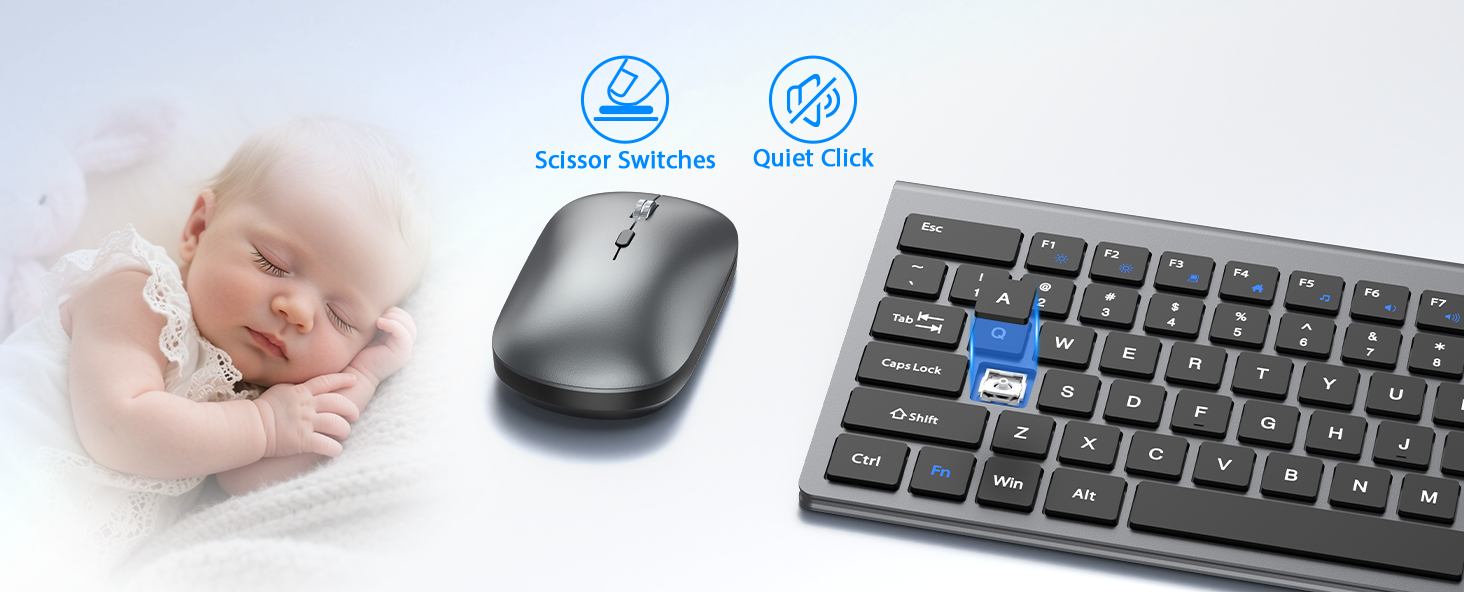 slient keyboard and mouse