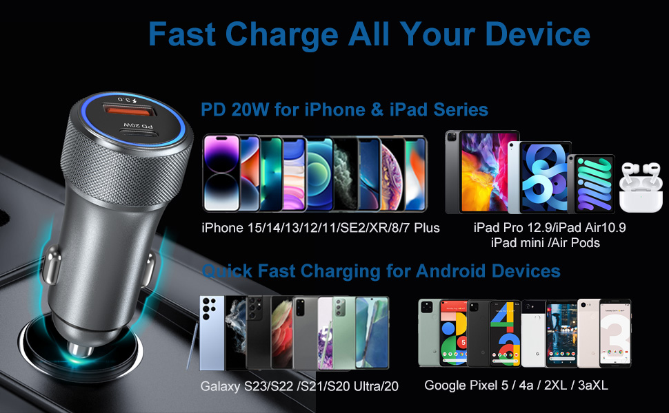 pd 20w car charger