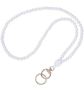Ornaland Teacher Lanyard Silicone Beaded Lanyards for ID Badges for Keys for Nurse Student Women ...