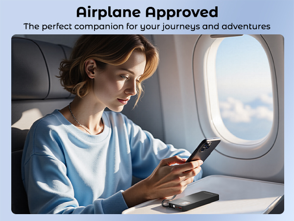 Airplane Approved portable charger usb c