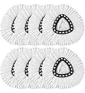 HOMEXCEL Mop Replacement Heads Compatible with O-Cedar EasyWring Spin Mops 8 Pack-Washable Microf...