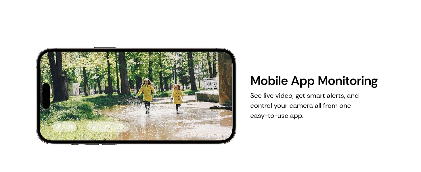 2K Window Camera, 2.4GHz WiFi6 Indoor Cameras for Home Security, Smart AI Descriptive Motion Alert