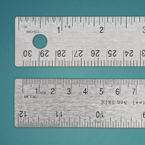 Imperial and metric graduations