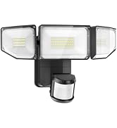 Olafus Battery Operated LED Flood Light Outdoor, 2000LM 6500K Motion Sensor Security Lights, IP65...
