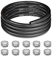EVIL ENERGY 5/8" Heater Hose 10FT Coolant Radiator Hose With 10PCS Clamps Straight 100PSI SAE 20R...