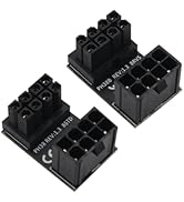 WLGQ ATX 8pin Standard Reverse Type GPU Power Adapter, 180-Degree Angled ATX Female to Male Adapt...