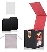 AIERSA Deck Box for MTG Commander with Display Window,Holders 100+ Magic Cards Storage Box for Fa...