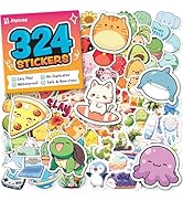 Cute Stickers for Kids - Kawaii Water Bottle Stickers for Teens - 324pc Teacher Reward for Kids C...
