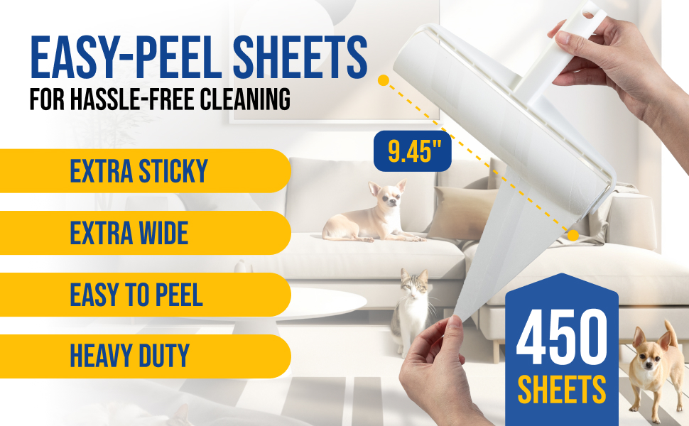 Easy peel off sheets