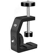 UTEBIT Universal C-Clamp with 1/4" Thread Hole Heavy Duty Aluminum Clamps 2.36 Inch for Desktop M...