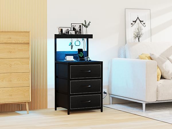 Tall side table tall for sofa and couch side, shows in the living room