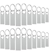 20 Pack 128MB USB Flash Drive with Keychains, Wooolken Sleek Metal USB 2.0 Thumb Drives Memory St...