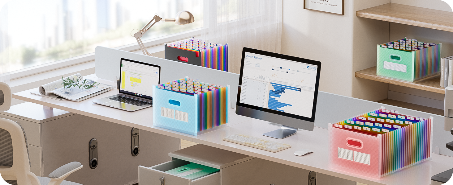 ThinkTex 26 Pockets Expanding File Folder