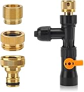 hygger Metal Aquarium Water Changer Replacement Parts, Faucet Nozzles Connectors (Metal)