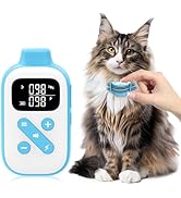 Mini Cat Shock Collar with Remote, Pocket-Sized 3300Ft Cat Training Collar with Shock/Vibration/B...