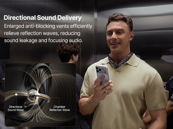 Directional Sound Clip on Earbuds