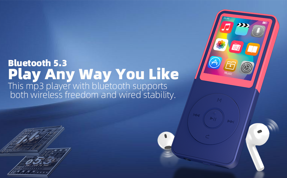 mp3 players with bluetooth,bluetooth mp3 player,music player with bluetooth,bluetooth music player