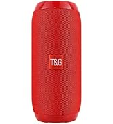 T&amp;G Portable Bluetooth Speaker, IPX4 Waterproof Wireless Speaker with Subwoofer, Stereo Pairing –...