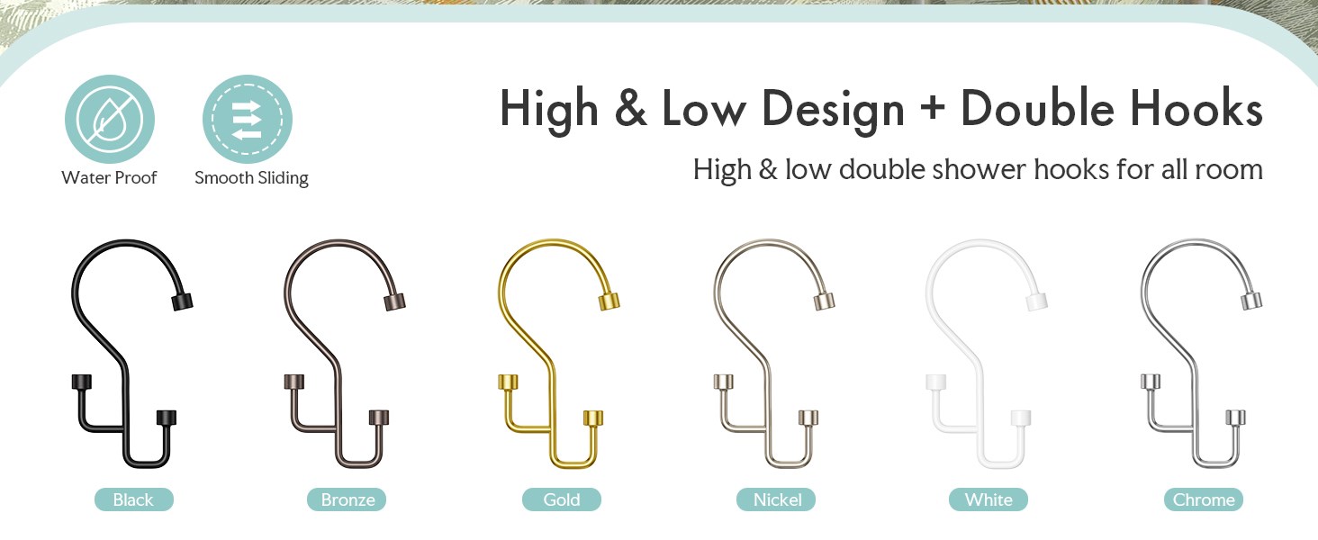 shower curtain rings rust proof
