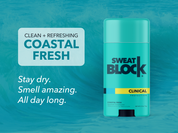 sweat block everyday antiperspirant deodorant stick men women 24-hour degree odor protection