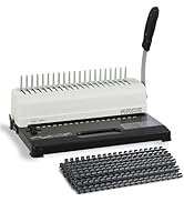 Binditek Comb Binding Machine, 19-Hole-Punching, 450 Sheet, Comb Punch Binder Machine with Starte...