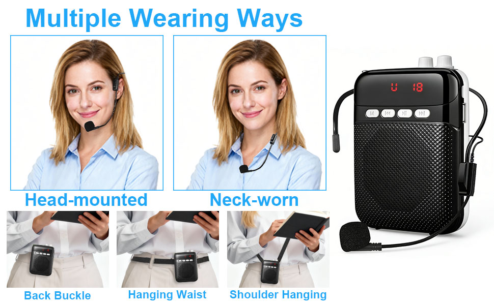 Personal Amplifier Headset for Speaking