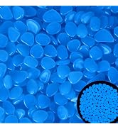 Kaiyuan Dynasty 600Pcs 15-20mm Glow Rocks Blue Luminous Pebble Glowing Rocks Glow in The Dark Roc...