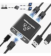 Ethernet Splitter 1 to 2 | High Speed 1Gbps/1000Mbps Network Splitter [2 Devices Networked Simult...