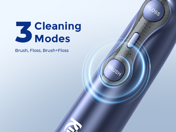 electric toothbrush with water flosser