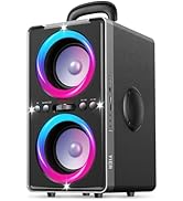 YIER Bluetooth Party Speaker, 200W Peak Portable Loud Stereo with Subwoofer, Wireless TWS Pairing...