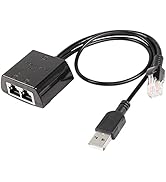 SinLoon RJ45 Network Splitter Adapter, Ethernet Cable Splitter 1 to 2, Cat5, Cat5e, Cat6, Cat7,RJ...