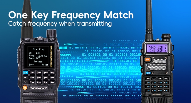 One Key Frequency Match to crack the frequency of other radios