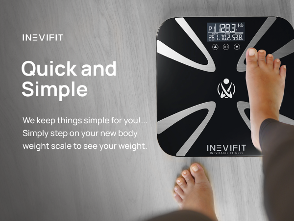 I-BA003 - INEVIFIT - Best Body Fat Scale - Premium A+ - Mobile