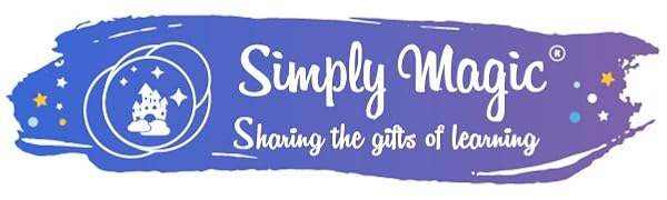 Simply Magic logo speak and spell for kids speech therapy manipulatives sentence tiles for building