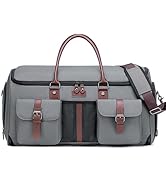 Vessgra Carry on Garment Bag for Travel, Convertible Garment Duffle Bags for Men Women with Shoe ...