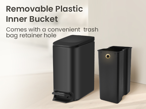 small trash can with lid