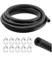 5/16" Fuel Line Hose Tool Kit,NBR Fuel Hose 10Ft with 10 Steel Fuel Line Clamps 300 PSI for Repla...