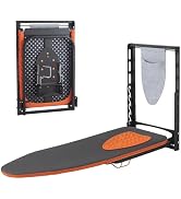 Wall Mounted Ironing Board with Iron Holder, 36 X 13 Compact Mount Foldable Ironing Board for Sma...