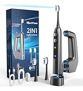 Marchpower 3-in-1 Electric Toothbrush with Water Flosser, Sonic Toothbrush with Sweeping Oscillat...
