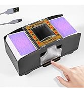 FEIERYA Automatic Card Shuffler 2 Deck,Battery-Operated/USB UNO Poker Shuffler,Playing Card Shuff...