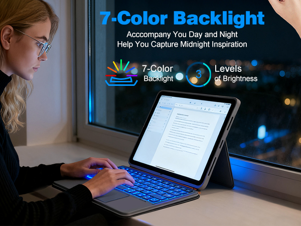 7-Color Backlight Keyboard Case