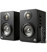 IBALL·BOX 100W Bookshelf Speakers, Bluetooth 5.3, 24-Bit Optical, USB-C, 3.5mm AUX, Carbon-Fiber,...
