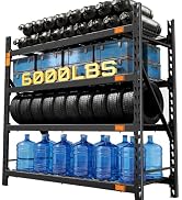 CAMMOO 61''W Storage Shelves, 6000LBS Metal Garage Shelving Unit with Magnetic Label, Upgraded St...