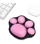 ProElife Cute Mouse Wrist Support Pad Cat Paw Pattern, Comfortable Soft Wrist Rest Hand Pillow Re...