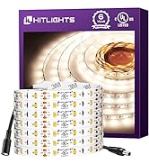 HitLights Neutral White LED Light Strip, Premium 3528-16.4 Feet, 300 LEDs, 4000K, 82 Lumens per F...