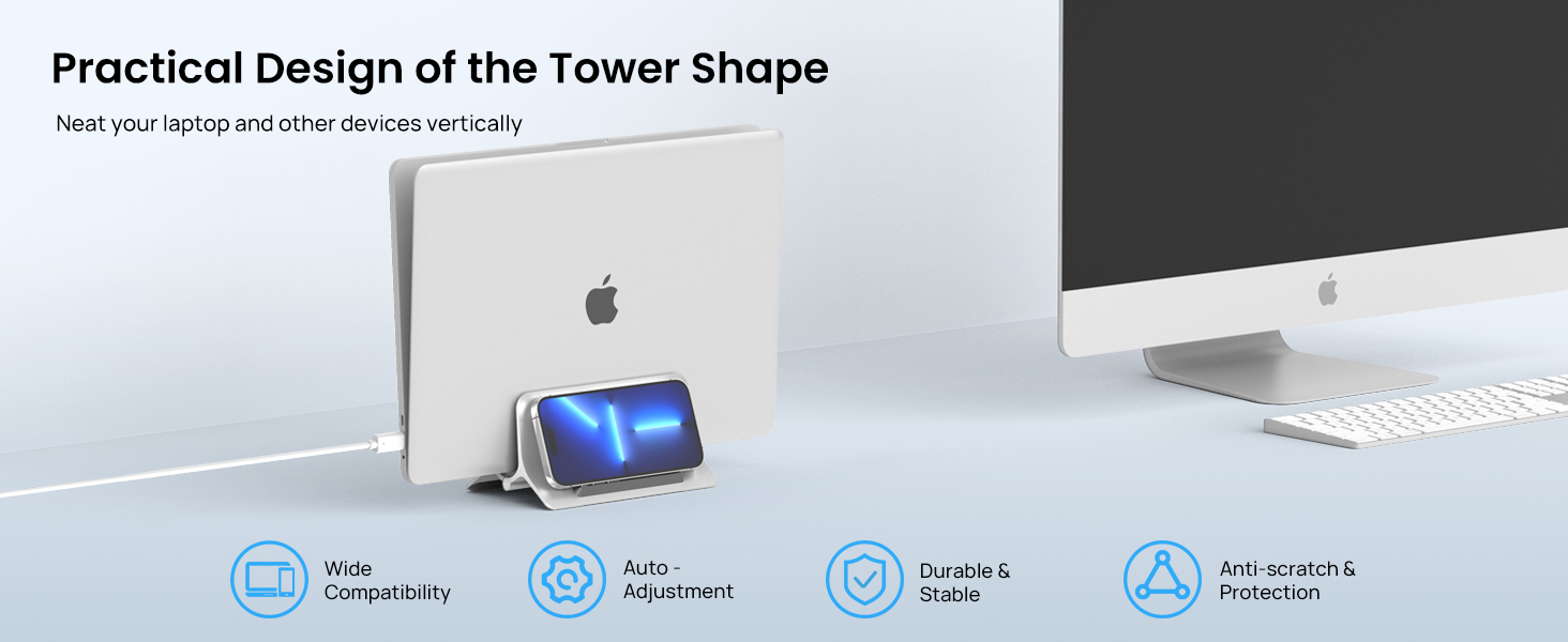 vertical Macbook stand