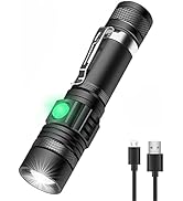 Hoxida LED Tactical Flashlight, Super Bright LED Flashlight Rechargeable 2000 High Lumen, Pocket-...