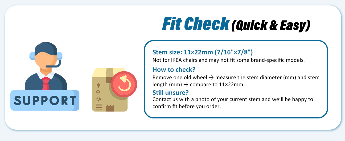 wheels for office chair