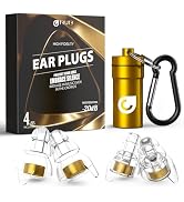 Reure High Fidelity Concert Ear Plugs, Noise Cancelling Silicone Ear Plugs 2 Pairs Great for Conc...