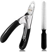 Paioxerty Dog Nail Clippers | Dog Nail Trimmer with Nail File and Safety Guard for Large Breed Do...